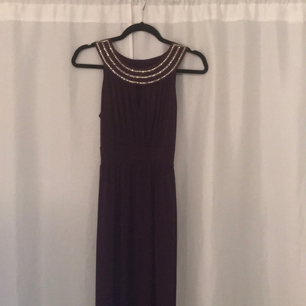 Eggplant detailed Maxi Dress